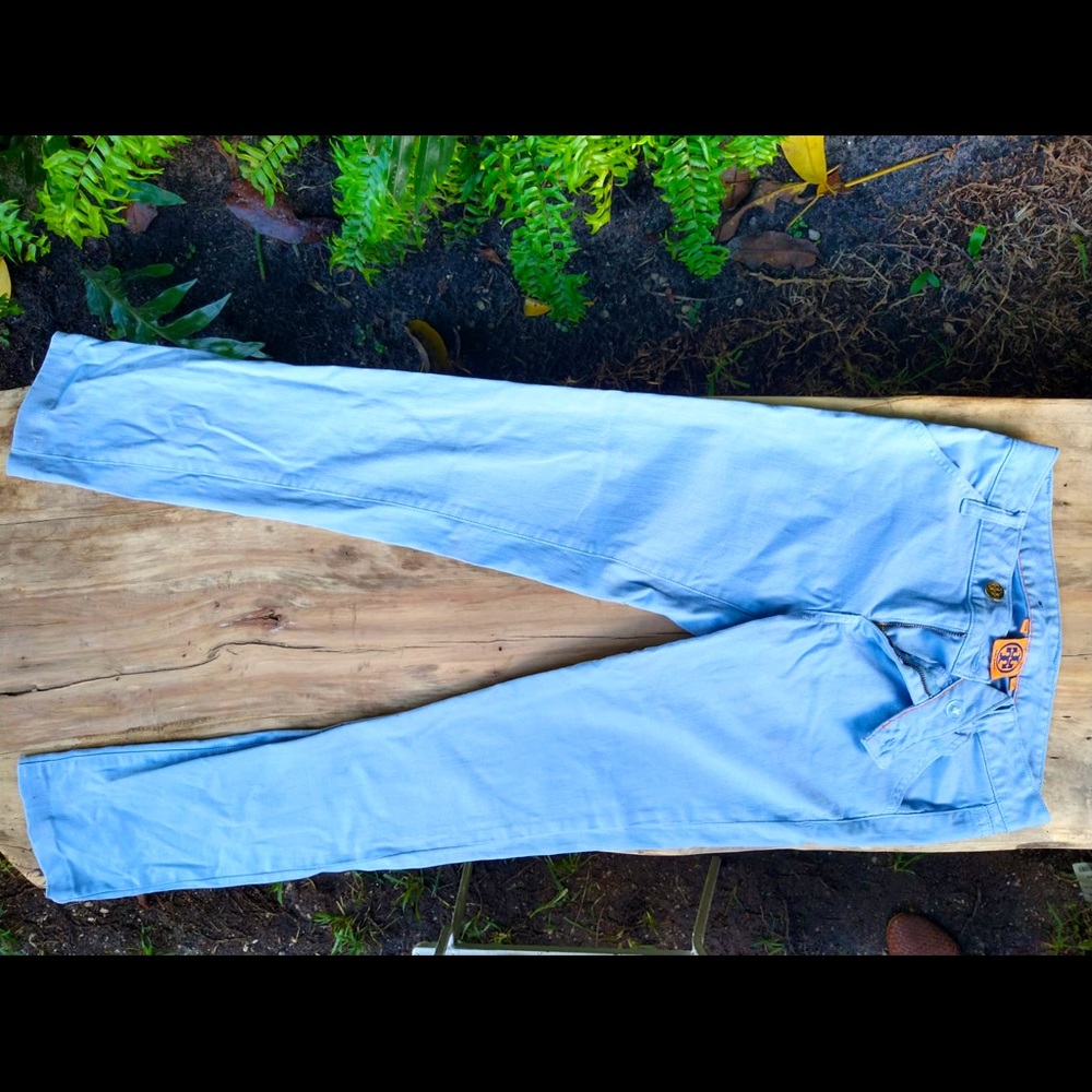 Tory Burch light blue Skinny pants